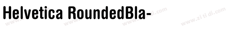 Helvetica RoundedBla字体转换